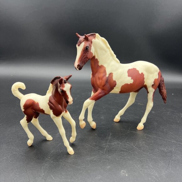 Breyer Other - Breyer 62006 Classics Chestnut Pinto Paint Sport Horse Mare & Foal 2008